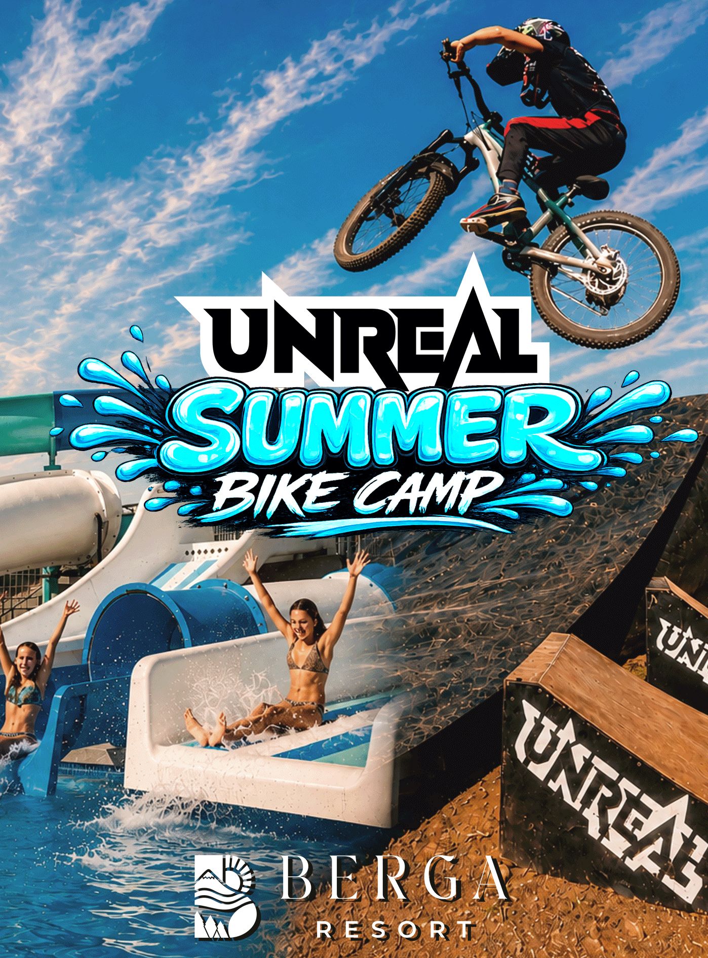 Unreal Summer Bike Camp Flyer